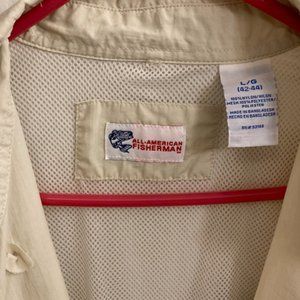 All-American Fisherman men's long sleeve UV outdoor sport fishing shirt. NWOT.